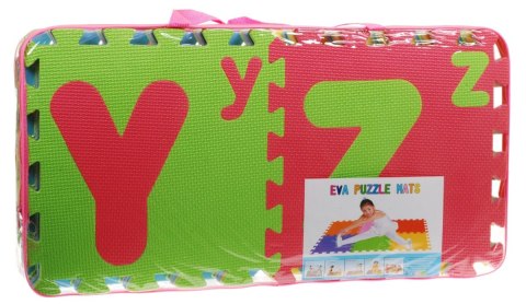 Puzzle piankowe Litery dla dzieci 3+ Pianka EVA + Wielkie Małe litery Alfabet + Mata podłogowa Puzzle piankowe Litery dla dzieci 3+ Pianka EVA + Wielkie Małe litery Alfabet + Mata podłogowa