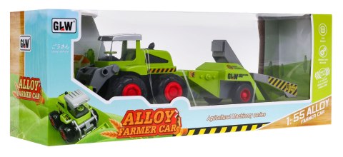 Walec rolniczy dla dzieci 1:55 Traktor z wałem uprawowym + Przyczepa sadownicza Walec rolniczy dla dzieci 1:55 Traktor z wałem uprawowym + Przyczepa sadownicza