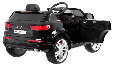 Audi Q7 Quattro S-Line na akumulator Czarny + Pilot + Wolny Start + EVA + Radio MP3 LED