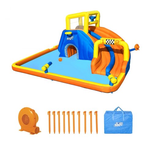 Wodny Park Rozrywki dla dzieci 5+ BESTWAY Zjeżdżalnia + Koszykówka + Tunel + Natrysk