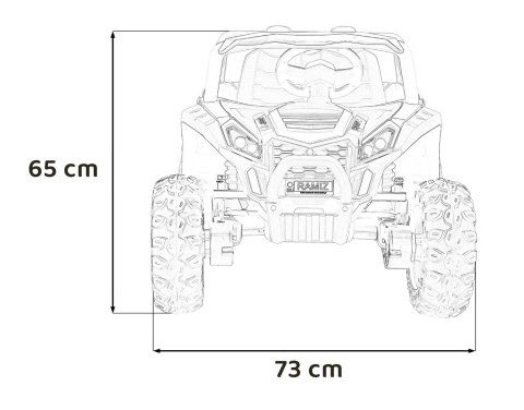 Buggy UTV 2000M Racing Auto na akumulator Złoty + MP3 Dźwięki Światła + Pilot + Wolny Start