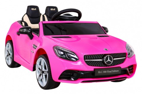 Mercedes Benz SLC300 Auto na akumulator dla dzieci Różowy + Dźwięki MP3 Światła + Pilot + Wolny Start