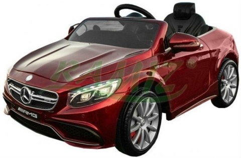 Pojazd Mercedes AMG S63 HL169 Czerwony LAKIER Pojazd Mercedes AMG S63 HL169 Czerwony LAKIER