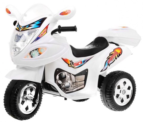 Motorek Trójkołowy BJX-088 elektryczny dla najmłodszych Biały + Dźwięki + Światła Motorek Trójkołowy BJX-088 elektryczny dla najmłodszych Biały + Dźwięki + Światła