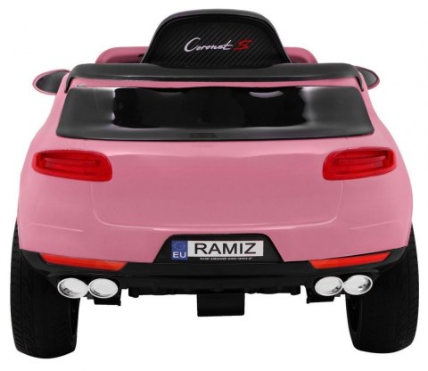 Autko Turbo-S na akumulator dla dzieci Różowy + Pilot + Wolny Start + Koła EVA + Radio MP3
