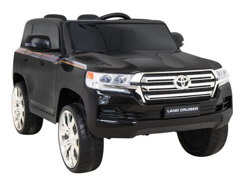 Toyota Land Cruiser na akumulator Czarny + Pilot + Schowek + EVA + Wolny Start + LED MP3