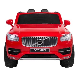 Volvo XC90 na akumulator dla dzieci Czerwony + Pilot + Bagażnik + EVA + Wolny Start + Radio MP3 + LED