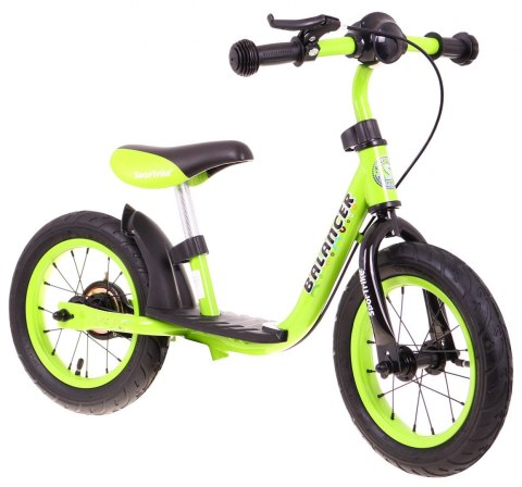 Rowerek biegowy SporTrike Balancer dla dzieci Zielony Pierwszy rowerek do Nauki jazdy Rowerek biegowy SporTrike Balancer dla dzieci Zielony Pierwszy rowerek do Nauki jazdy