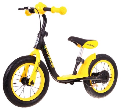 Rowerek biegowy SporTrike Balancer dla dzieci Żółty Pierwszy rowerek do Nauki jazdy Rowerek biegowy SporTrike Balancer dla dzieci Żółty Pierwszy rowerek do Nauki jazdy