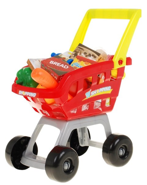 Supermarket dla dzieci 3+ Seledynowy Zabawa w sklep 24 el. Wózek + Towary + Interaktywny skaner Supermarket dla dzieci 3+ Seledynowy Zabawa w sklep 24 el. Wózek + Towary + Interaktywny skaner