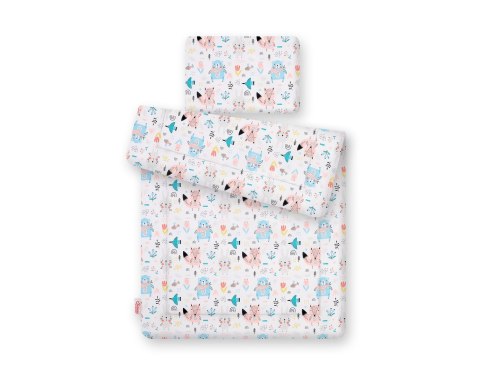 Komplet pościeli dla niemowląt z wypełnieniem 2-cz 75x100cm NEWBORN - misie niebieskie Komplet pościeli dla niemowląt z wypełnieniem 2-cz 75x100cm NEWBORN - misie niebieskie