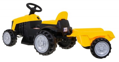 Traktor z Przyczepą Żółty Traktor z Przyczepą Żółty