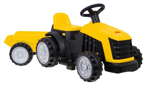 Traktor z Przyczepą Żółty Traktor z Przyczepą Żółty