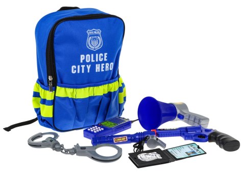 Interaktywny zestaw małego policjanta dla dzieci 3+ Zabawa w zawody Służby mundurowe Interaktywny zestaw małego policjanta dla dzieci 3+ Zabawa w zawody Służby mundurowe