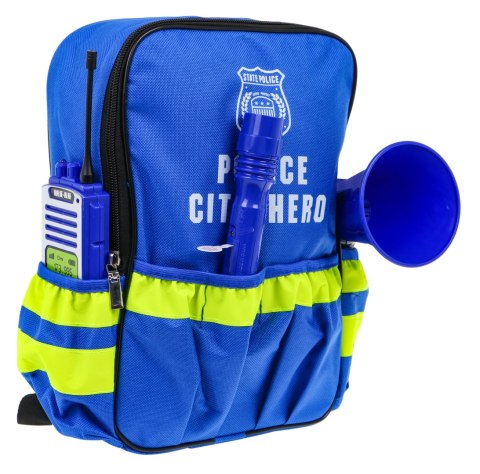 Interaktywny zestaw małego policjanta dla dzieci 3+ Zabawa w zawody Służby mundurowe Interaktywny zestaw małego policjanta dla dzieci 3+ Zabawa w zawody Służby mundurowe