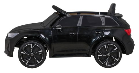 Audi RS 6 Elektryczny Samochodzik dla dzieci Czarny + Pilot + Koła EVA + Wolny Start + Audio LED