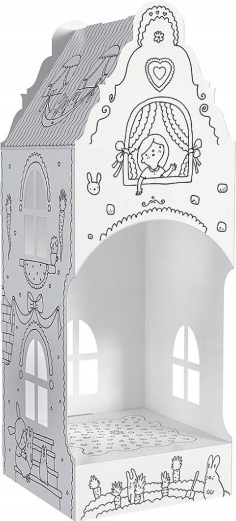 Domek "ul. Marchewkowe Pole 3" przestrzenna kolorowanka 3D Domek "ul. Marchewkowe Pole 3" przestrzenna kolorowanka 3D