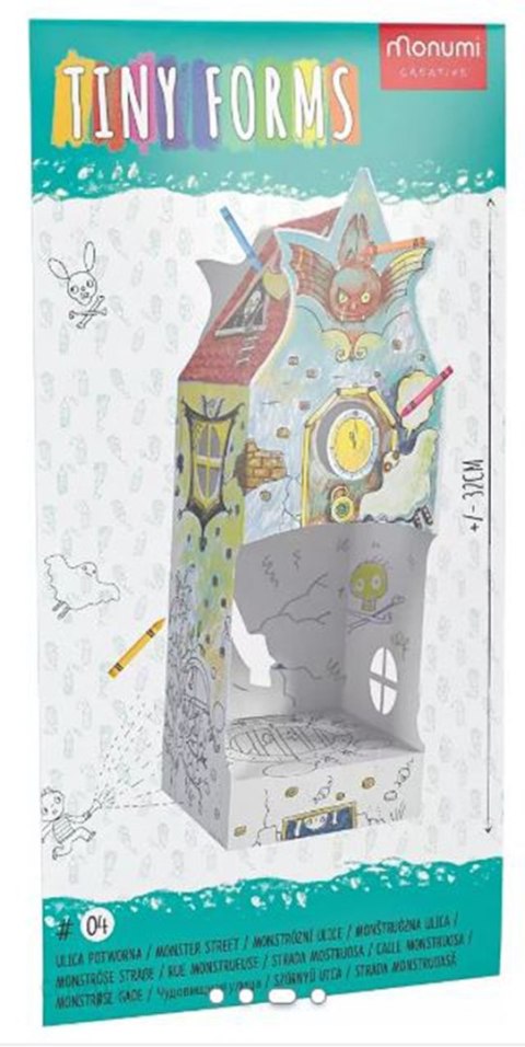 Domek "ul. Potworna 6" przestrzenna kolorowanka 3D Domek "ul. Potworna 6" przestrzenna kolorowanka 3D