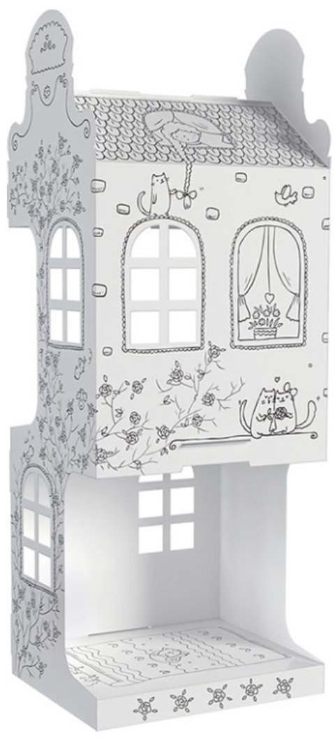 Domek "ul. Różana 9" przestrzenna kolorowanka 3D Domek "ul. Różana 9" przestrzenna kolorowanka 3D
