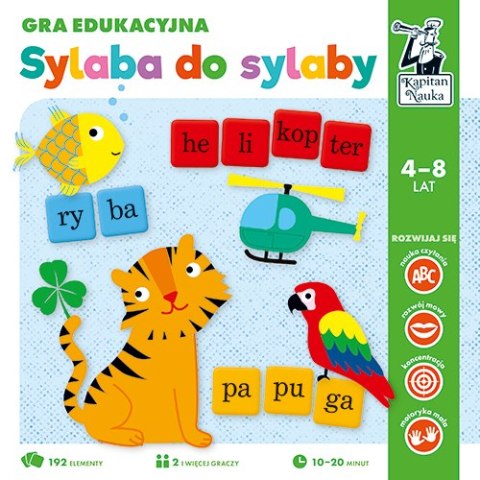 Gra edukacyjna "Sylaba do sylaby" dla dzieci 4-8 lat + Układanie wyrazów + Nazywanie obrazków Gra edukacyjna "Sylaba do sylaby" dla dzieci 4-8 lat + Układanie wyrazów + Nazywanie obrazków