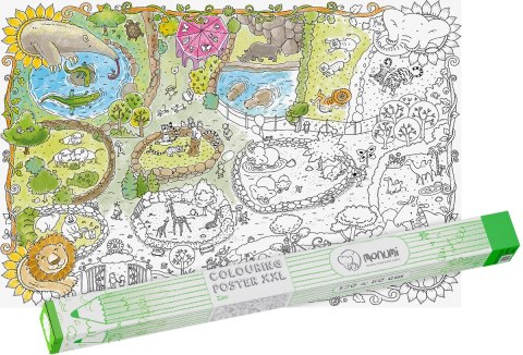 "ZOO" kolorowanka podłogowa XXL plakat "ZOO" kolorowanka podłogowa XXL plakat