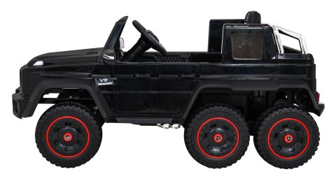 Mercedes G63 AMG Autko na akumulator Czarny + Pilot + 6 kół EVA + Wolny Start + MP3 LED