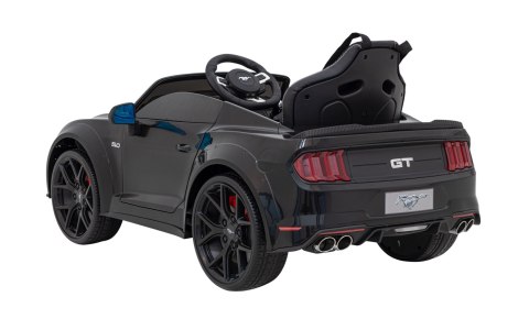 Autko Ford Mustang GT na akumulator dla dzieci Czarny + Regulacja siedzenia + Audio LED + EVA + Wolny Start