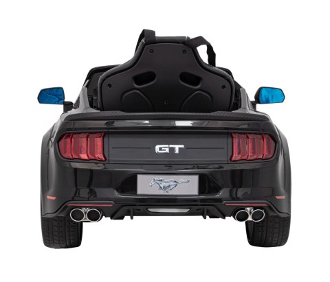 Autko Ford Mustang GT na akumulator dla dzieci Czarny + Regulacja siedzenia + Audio LED + EVA + Wolny Start