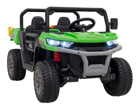 Auto Pick-Up Speed 900 dla dzieci Zielony + Napęd 4x4 + Ruchomy kiper + Bagażnik + Pilot + Łopatka + Audio LED