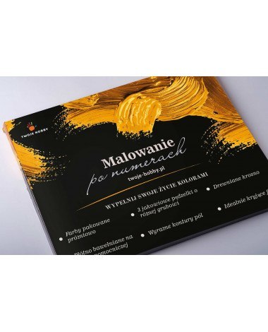 Malowanie po numerach Santorini 40x50 Płótno + Farby + Pędzle Malowanie po numerach Santorini 40x50 Płótno + Farby + Pędzle