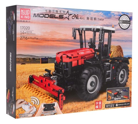 Klocki RC : Czerwony Traktor 2716el.