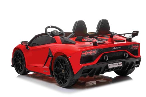 Lamborghini SVJ DRIFT dla 2 dzieci Czerwony + Funkcja driftu + Pilot + MP3 LED + Wolny Start