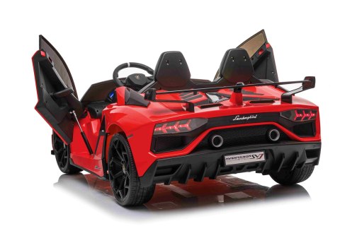Lamborghini SVJ DRIFT dla 2 dzieci Czerwony + Funkcja driftu + Pilot + MP3 LED + Wolny Start