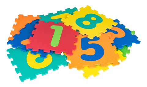 Mata z 10 Puzzli dla dzieci 10m+ Wyjmowane cyfry + Pianka EVA + Składanie figur Mata z 10 Puzzli dla dzieci 10m+ Wyjmowane cyfry + Pianka EVA + Składanie figur