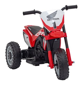 Motorek Cross Honda CRF 450R na akumulator dla dzieci Czerwony + 3 Koła + Gumowy Bieżnik + Klakson