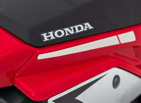 Motorek Cross Honda CRF 450R na akumulator dla dzieci Czerwony + 3 Koła + Gumowy Bieżnik + Klakson