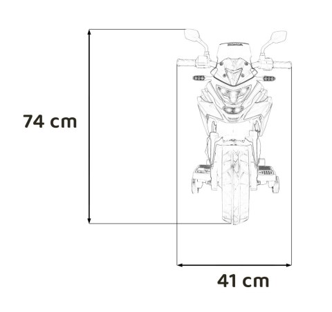 Motor Honda NC750X Żółty