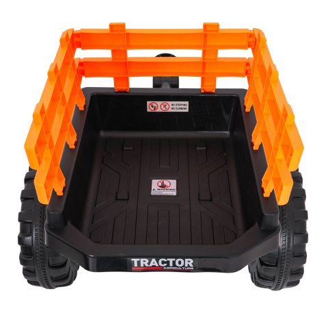 Pojazd MEGA Traktor D68 Z Przyczepką Żółty