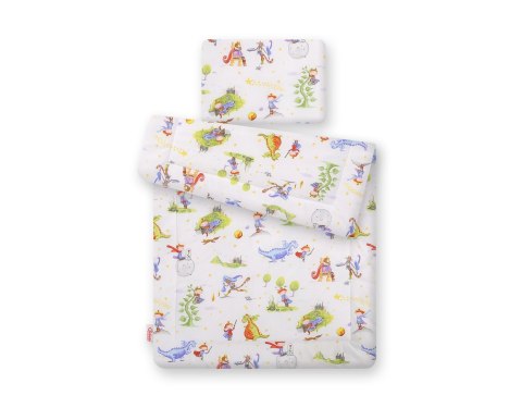Komplet pościeli dla niemowląt z wypełnieniem 2-cz 75x100cm NEWBORN - rycerz i smok Komplet pościeli dla niemowląt z wypełnieniem 2-cz 75x100cm NEWBORN - rycerz i smok