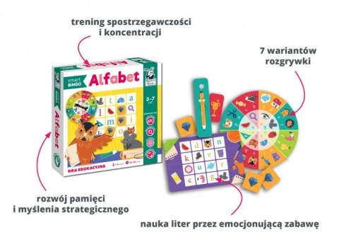 Gra edukacyjna "Alfabet smart BINGO" dla dzieci 3-7 lat + Bingo + Nauka liter Gra edukacyjna "Alfabet smart BINGO" dla dzieci 3-7 lat + Bingo + Nauka liter