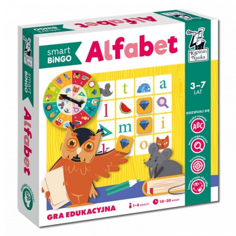 Gra edukacyjna "Alfabet smart BINGO" dla dzieci 3-7 lat + Bingo + Nauka liter Gra edukacyjna "Alfabet smart BINGO" dla dzieci 3-7 lat + Bingo + Nauka liter