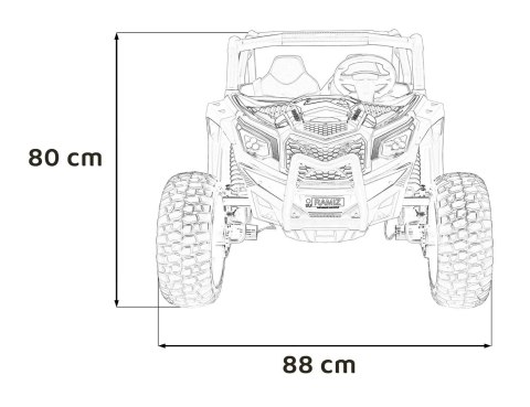Pojazd Buggy UTV-MX 2000N Różowy