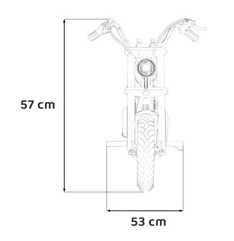 Pojazd Motorek Cruiser 12 Czarny