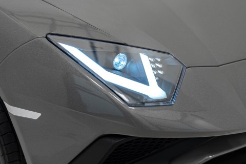 Auto Lamborghini Aventador SV na akumulator dla 2 dzieci Szary + Pilot 2,4 GHz + Pianka EVA + Audio LED