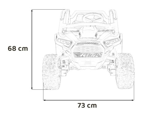 Pojazd Buggy 4x4 KCK Czerwony