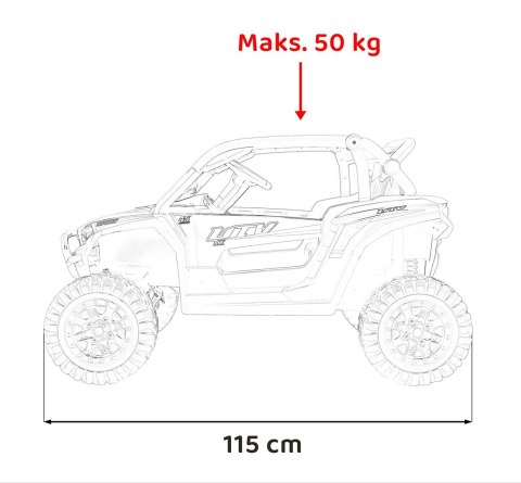 Pojazd Buggy 4x4 KCK Różowy