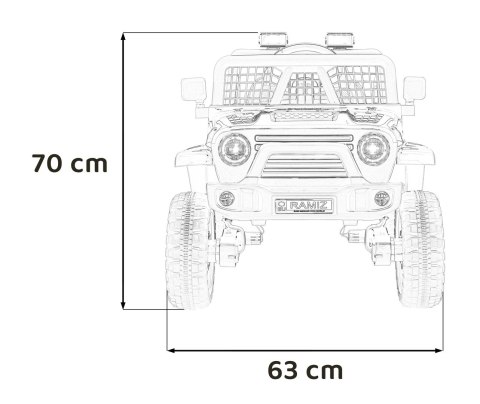 Pojazd OFF ROAD 4x4 SPORT Czerwony
