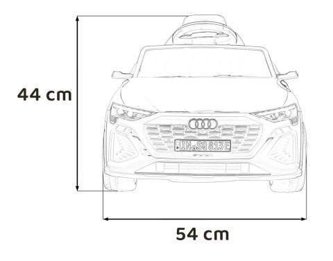 Pojazd Audi SQ8 Czerwony