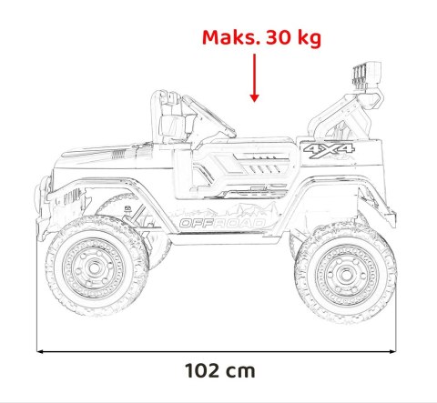 Pojazd Off-Road CLIMBER Czerwony