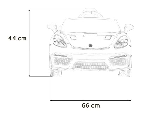 Pojazd Porsche Spyder RS 718 Lakier Żółty